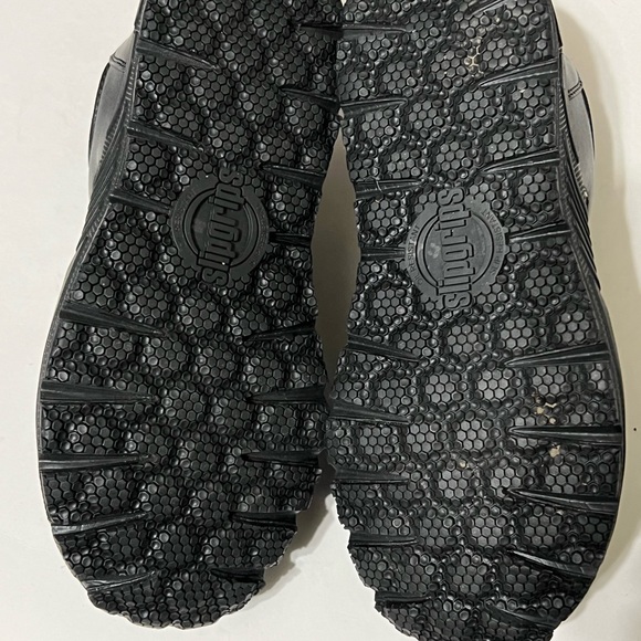 Slip Grips Safety Toe Slip Resistant EH Work Shoes Leather 8 FedEx Black Men’s - Picture 4 of 7